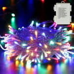 BrizLabs Guirlande Lumineuse Sapin de Noël, 20M 200 LED Guirlande Lumières à Pile Exterieur 8 Modes Etanche Intérieure Eclairage Batterie pour Chambre Arbre Jardin Anniversaire Mariage Fête, Coloré