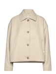 Calvin Klein Jeans Short Wool Blend Jacket Beige