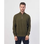 Pull Bugatti  Pull nid d'abeille demi-zippé homme