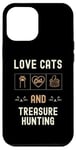 iPhone 12 Pro Max Cat Lover Cats And Treasure Hunting Metal-Detecting Kittens Case