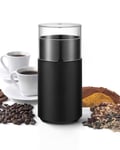 Coffee Grinder Electric - Just Press for 30S to Enjoy Your Coffee - Manual Press Coffee Grinder with Safe 304 Stainless Steel Blades, Fast Grinding for Coffee Beans, Pepper, Grain, Spice, Nuts