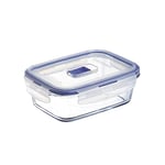 Luminarc Pure Box Active - Boîte de Conservation hermétique en verre, Transparent, rectangulaire 0,82 L