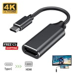 USB Type C to Female HDMI Cable 4K Adapter HD Video Converter For Samsung Huawei