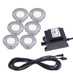 BOLTHI Decklight Paket 6,5cm Stål 12V IP67