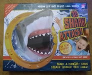 3-D Shark Attack Press-out and Build Wall Model with Shark Fact Book New Gift