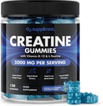 Creatine 120 Gummies Max 5000mg for Men & Women Creatine Monohydrate Plus B12 1