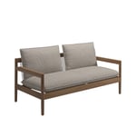 Gloster - Saranac 2-Seater Sofa - Fabric Grade D - Wave Buff - Utomhussoffor - Mark Gabbertas