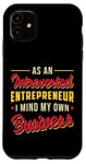 iPhone 11 Introverted Business CEO Boss Retro Hustle Entrepreneur Case