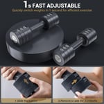 Adjustable Dumbbells Hand Weights Set: Sportneer 1 Pair 2 4 6 8 10 Lbs Fast 6 In