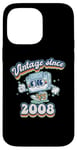 Coque pour iPhone 14 Pro Max Retro Vibes 2008 Vintage Style 17th Birthday Cassette Tape