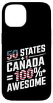 Coque pour iPhone 14 50 États + Canada = 100 % génial