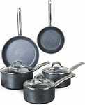 Tower T800031 Pan Set Black TruStone Induction Non Stick Easy to Clean 5 Piece