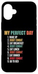 Coque pour iPhone 16 Plus My Perfect Day Robot Combat amusant