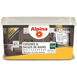 Alpina Peinture Acrylique Multisupports - Cuisine & Salle de Bains - Satin - 2,5L Finition: Satiné - Couleur: Curry