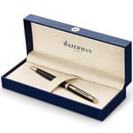 Waterman Hémisphère Ballpoint Pen, Matte Black with 23 k Gold Trim, Medium Point, Blue Ink, Gift Box