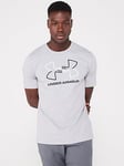 UNDER ARMOUR Mens Training Gl Foundation T-shirt - Grey/black, Grey, Size 2Xl, Men