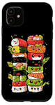 Coque pour iPhone 11 Anime Kawaii mignon pour les amateurs de sushi japonais