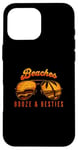 Coque pour iPhone 16 Pro Max Beaches Booze & Besties Lunettes de soleil aviateur