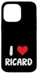 Coque pour iPhone 14 Pro Max I Love Ricard - Cœur