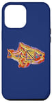 Coque pour iPhone 12 Pro Max Gribouillage original en forme de poisson à fourrure