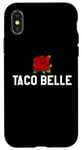 Coque pour iPhone X/XS Taco Belle Princess If I Were a Princess I'd Be a Taco Belle