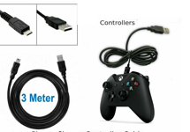 3meter Play&Charge Cable Charging Cable Cord for Xbox One S Wireless Controller