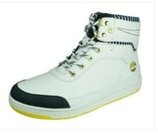 Timberland Iteza RT Men's Leather Hi Top Trainers Shoes 6211A White UK Size 3.5