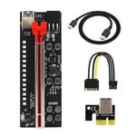 Ver12 Pro Mining Pci-e Riser Card Pci Express 1x 4x 8x 16x Extender 3528 Rgb