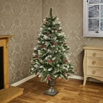 Premier Decorations 5ft Pre lit Needle Pine Christmas Tree