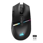 CORSAIR DARKSTAR RGB WIRELESS MMO Gaming Mouse – 26,000 DPI – 15 Programmable Buttons – Up to 80hrs Battery – iCUE Compatible – PC, PS5, PS4, Xbox – Black