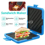 Microwave Toastie Maker Microwavable Sandwich Toasted Waffle Machine Easy Snack~