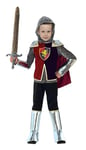 Rubies- Déguisement Enfants Chevalier Médiéval - Taille 5-6 Ans - Costume Enfant Chevalier Moyen Age avec Cotte de Maille, Blason, Pantalon, Cape, Jambières et Protections Avant Bras, Idéal Halloween