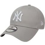 New Era 9FORTY New York NY Yankees MLB Essential Adjustable Baseball Cap - Grey