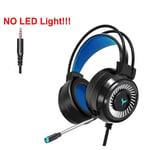 Casque Gamer Casque de musique de jeu avec microphone Lumiere color¿e ¿couteurs filaires Son st¿r¿o pour ordinateur PC Xbox PS4-Pas de lumiere noire_XINENGJI