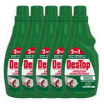 DESTOP Lot de 5 Gels Entretien Canalisations - Fosse Septique - 750 ml Parfum Menthe