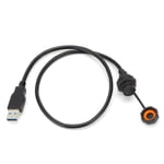 Vesitiivis USB-liitin IP68 TYPEC naaras USB3.0 uros kaapeliliitännällä E10TPCBFF/U3AM (0,3 metriä)