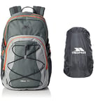 Trespass Albus, Flint, Backpack 30L, Flint With Waterproof Cover