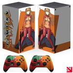 Neon Genesis Evangelion Anime XBOX SERIES X Skin Decal Vinyl Sticker Wrap