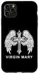 iPhone 11 Pro Max Virgin Mary Wings Cross. Catholic, Christian Case