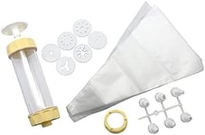 ZENKER 15285 Kit pâtisserie et décoration en plastique Crème/blanc