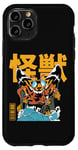 Coque pour iPhone 11 Pro Kaiju Moth Anime Manga japonais Monster City rétro