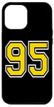 iPhone 12 Pro Max Number 95 in Yellow White Black Case