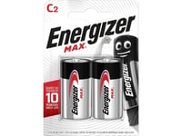 Energizer Max E93 - Batteri 2 X Lr14-/C-Typ - Alkaliskt