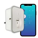 Prise Connectee Intelligente Priska Usb Wi-Fi + Bt 16A Avec 2 Prises Usb A + Compteur De Consommation