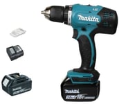 Perceuse visseuse MAKITA 18V 3.0Ah + 2 Batteries, chargeur, en coffret - DDF453SFE