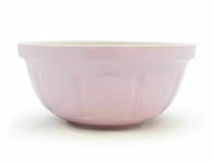 Jomafe Traditional Large Mixing Whisk Cake Bowl Pink 29cm Ceramic