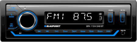 Blaupunkt BPA 1124 DAB BT, bilstereo med Bluetooth, DAB &amp; 3 par lå