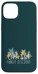 Coque pour iPhone 13 Cat Tax Family Discount! Social Media Meme Fun