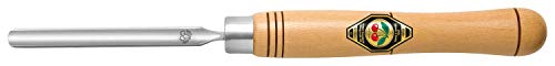 Kirschen 1631012 Mini-Gouge de tourneurs avec manche court, Beige/Argent, 12 mm