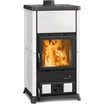 Nordica - Poele a' bois La Extraflame avec revetement en majolique blanche Fedora 9,6 kW 238 m chauffable